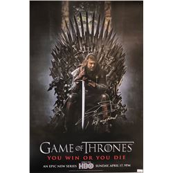 Game of Thornes Sean Bean Signed Poster