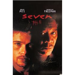 Seven Brad Pitt Signed Poster