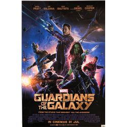 Guardians of Galaxy Chris Pratt Signed Poster