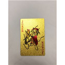 Heath Ledger Signd Poker Card