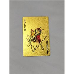 Heath Ledger Signd Poker Card