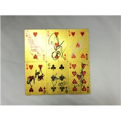 James Bond Set Signd Poker Card