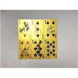 James Bond Set Signd Poker Card