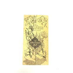 Harry Potter Daniel Emma Signd Map