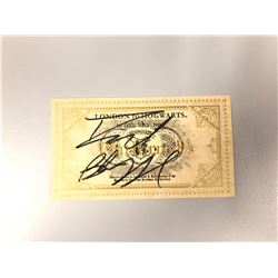 Harry Potter Daniel Radcliffe Signed Ttrain Ticket