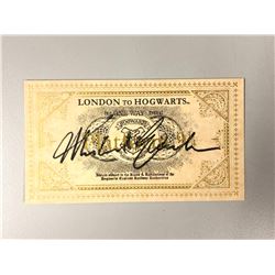 Harry Potter Michael Gambon Signed Ttrain Ticket