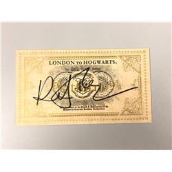 Harry Potter Ralph Fiennes Signed Ttrain Ticket