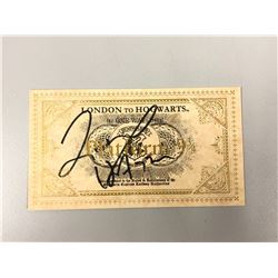 Harry Potter Richard Harris Signed Ttrain Ticket