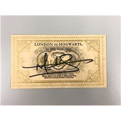 Harry Potter Matthew Lewis Signed Ttrain Ticket