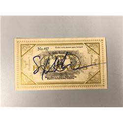Harry Potter Gary Oldman Signed Ttrain Ticket