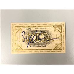 Harry Potter Gary Oldman Signed Ttrain Ticket