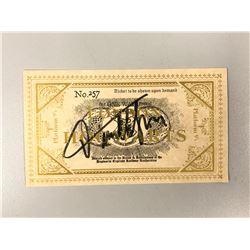 Harry Potter Timothy Spall Signed Ttrain Ticket