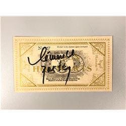 Harry Potter Clemence Posey Signed Ttrain Ticket