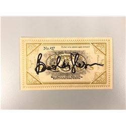 Harry Potter Brendon Gleeson Signed Ttrain Ticket