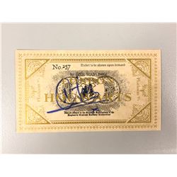 Harry Potter Natalia Tena Signed Ttrain Ticket