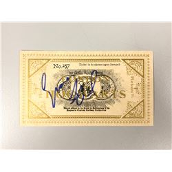 Harry Potter Evanna Lynch Signed Ttrain Ticket