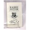Image 1 : Harry Potter JK Rowling Signed Chamber of Secret Book