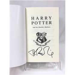 Harry Potter JK Signed Deathly Hallows Book