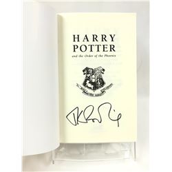 Harry Potter JK Signed Order of Phoenix Book