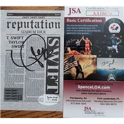 Taylor Swift Autographed Signed card