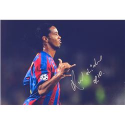 Ronaldinho Signed Photo