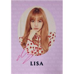 Blackpink Lisa Signed Photo
