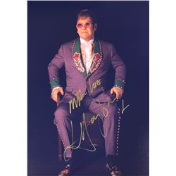 Elton John Signed Photo