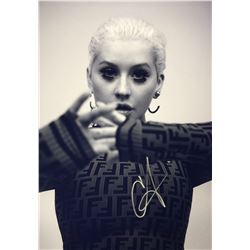 Christina Aguilera Signed Photo