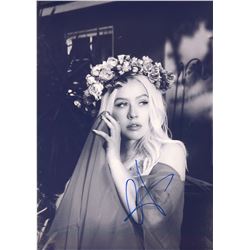 Christina Aguilera Signed Photo