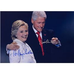 Signed Bill Hillary Clinton Photo