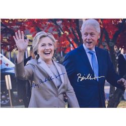 Signed Bill Hillary Clinton Photo