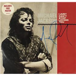 Signed Michael Jackson I Just Cant Stop Loving You Vinyl