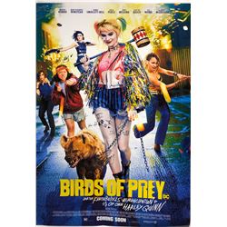 Signed Birds of Prey Margot Robbie Poster