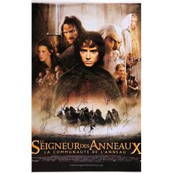 Signed Lord of the Rings Fellowship of The Ring Poster