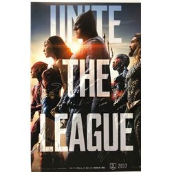Signed Justice League Gal Gadot Jason Momoa Poster