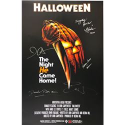Signed Halloween Jamie Lee Curtis Poster