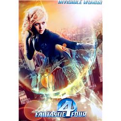 Signed Fantastic 4 Jessica Alba Photo