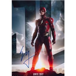 Justice League Ezra Miller SIGNED Autographed Photo