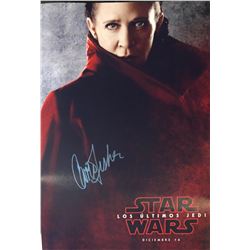 The Last Jedi Carrie Fisher Autographed Signed Photo