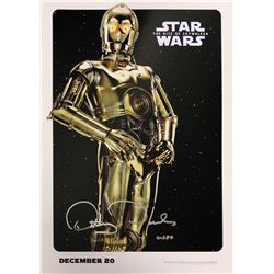 Rise of Skywalker Anthony Daniels Autographed Signed Photo