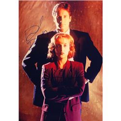 XFile Gillian Anderson David Duchovny Autographed Signed Photo