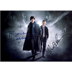 Sherlock Benedict Cumberbatch Martin Freeman Autographed Signed Photo