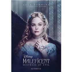 Maleficent Elle Fanning Autograph Signed Photo