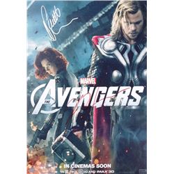Avengers 1 Scarlett Johansson Chris Hemsworth SIGNED Autographed Photo