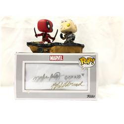 Deadpool VS Cable Ryan Reynolds Josh Brolin Funko Pop Autographed Signed