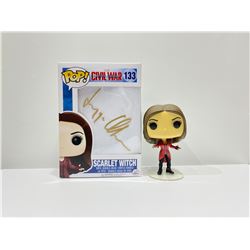 Marvel Avengers Scarlet Witch Elizabeth Olsen Funko Pop Autographed Signed
