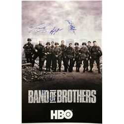 Signed Band of Brothers Poster Michael Cudlitz Damien Lewis