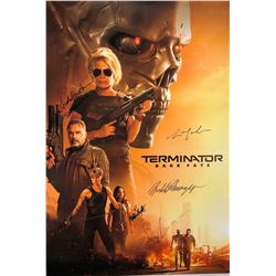 Signed Terminator Dark Fate Poster Arnold Schwarzenegger