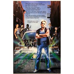 Signed Repo Man Poster Harry Dean Stanton