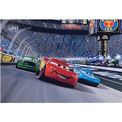 Cars Lightning McQueen Paul Newton Signed Photo